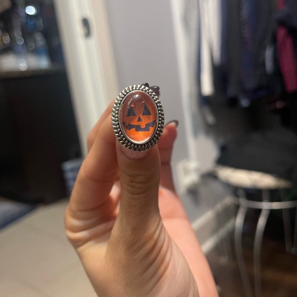 Jack o lantern sizable ring